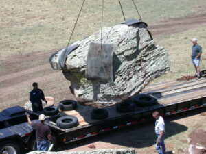 47 ton moss boulder - SI Exif - Rock Garden